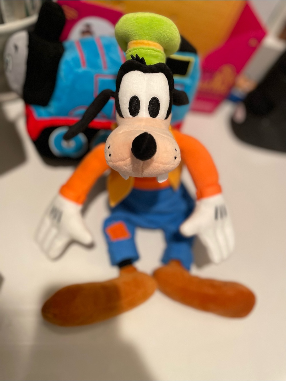 Disney 11” Goofy Plush in Orange, Blue, Green from Disneyland NWOT